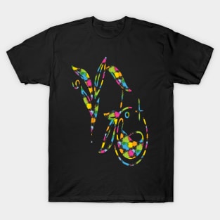 colorful floral Capricorn T-Shirt